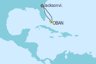Visitando Jacksonville (Florida/EEUU), CELEBRATION KEY, THE BAHAMAS, OBAN (HALFMOON BAY), Jacksonville (Florida/EEUU)