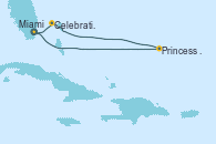 Visitando Miami (Florida/EEUU), Princess Cays (Caribe), Celebration Key, The Bahamas, Miami (Florida/EEUU)