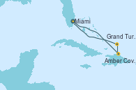 Visitando Miami (Florida/EEUU), CELEBRATION KEY, THE BAHAMAS, Amber Cove (República Dominicana), Grand Turks(Turks & Caicos), Miami (Florida/EEUU)