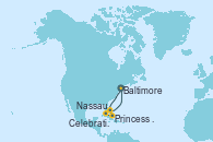 Visitando Baltimore (Maryland), Nassau (Bahamas), Princess Cays (Caribe), Celebration Key, The Bahamas, Baltimore (Maryland)