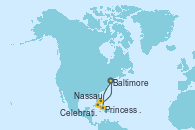 Visitando Baltimore (Maryland), Princess Cays (Caribe), Nassau (Bahamas), Celebration Key, The Bahamas, Baltimore (Maryland)