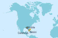 Visitando Mobile (Alabama), Bimini (Bahamas), Celebration Key, The Bahamas, Mobile (Alabama)