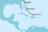 Visitando Norfolk (Virginia/EEUU), CELEBRATION KEY, THE BAHAMAS, Princess Cays (Caribe), Grand Turks(Turks & Caicos), Norfolk (Virginia/EEUU)