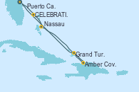 Visitando Puerto Cañaveral (Florida), CELEBRATION KEY, THE BAHAMAS, Nassau (Bahamas), Amber Cove (República Dominicana), Grand Turks(Turks & Caicos), Puerto Cañaveral (Florida)