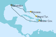 Visitando Galveston (Texas), CELEBRATION KEY, THE BAHAMAS, Princess Cays (Caribe), Grand Turks(Turks & Caicos), Amber Cove (República Dominicana), Galveston (Texas)