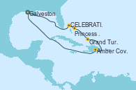 Visitando Galveston (Texas), Celebration Key, The Bahamas, Princess Cays (Caribe), Grand Turks(Turks & Caicos), Amber Cove (República Dominicana), Galveston (Texas)