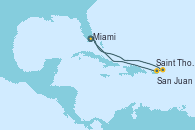 Visitando Miami (Florida/EEUU), Saint Thomas (Islas Vírgenes), San Juan (Puerto Rico), CELEBRATION KEY, THE BAHAMAS, Miami (Florida/EEUU)