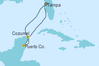 Visitando Tampa (Florida), Puerto Costa Maya (México), Cozumel (México), Tampa (Florida)