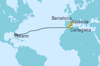 Visitando Miami (Florida/EEUU), Cartagena (Murcia), Valencia, Barcelona