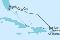 Visitando Miami (Florida/EEUU), CocoCay (Bahamas), San Juan (Puerto Rico), Charlotte Amalie (St. Thomas), Miami (Florida/EEUU)