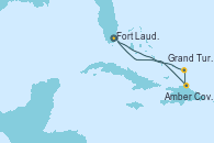 Visitando Fort Lauderdale (Florida/EEUU), Amber Cove (República Dominicana), Grand Turks(Turks & Caicos), Fort Lauderdale (Florida/EEUU)