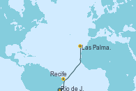 Visitando Río de Janeiro (Brasil), Recife (Brasil), Las Palmas de Gran Canaria (España)