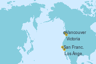 Visitando Vancouver (Canadá), Victoria (Canadá), San Francisco (California/EEUU), San Francisco (California/EEUU), Los Ángeles (California)