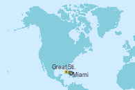 Visitando Miami (Florida/EEUU), Great Stirrup Cay (Bahamas), Miami (Florida/EEUU)