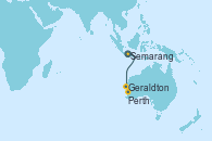 Visitando Singapur, Semarang (Java/Indonesia), Surabaya (Indonesia), BENOA, BALI, BENOA, BALI, Geraldton (Australia), Perth (Australia), Perth (Australia)