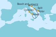 Visitando VENICE (FUSINA) - ITALY, Beach and Pula (Croacia), Zadar (Croacia), Kotor (Montenegro), Split (Croacia), Amalfi (Italia), Sorrento (Nápoles/Italia), Civitavecchia (Roma)