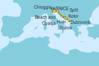Visitando VENICE (FUSINA) -  ITALY, Opatija (Croacia), Zadar (Croacia), Split (Croacia), Hvar (Croacia), Dubrovnik (Croacia), Kotor (Montenegro), Sibenik (Croacia), Beach and Pula (Croacia), Chioggia (Venecia/Italia)