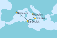 Visitando Barcelona, La Goulette (Tunez), Palermo (Italia), Nápoles (Italia)