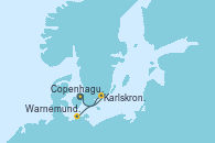 Visitando Copenhague (Dinamarca), Karlskrona (Suecia), Warnemunde (Alemania)