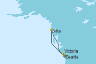 Visitando Seattle (Washington/EEUU), Sitka (Alaska), Victoria (Canadá), Seattle (Washington/EEUU)