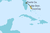 Visitando Puerto Cañaveral (Florida), CocoCay (Bahamas), Isla Gran Bahama (Florida/EEUU), Puerto Cañaveral (Florida)