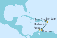 Visitando San Juan (Puerto Rico), Saint Croix (Islas Vírgenes), Curacao (Antillas), Aruba (Antillas), Kralendijk (Antillas), San Juan (Puerto Rico)