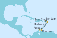 Visitando San Juan (Puerto Rico), Saint Croix (Islas Vírgenes), Aruba (Antillas), Curacao (Antillas), Kralendijk (Antillas), San Juan (Puerto Rico)
