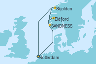 Visitando Rotterdam (Holanda), Eidfjord (Hardangerfjord/Noruega), SANDNESS (STAVANGER), Skjolden (Noruega), Rotterdam (Holanda)