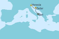 Visitando Bari (Italia), Zadar (Croacia), Venecia (Italia)