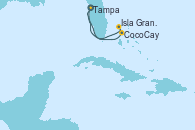 Visitando Tampa (Florida), CocoCay (Bahamas), Isla Gran Bahama (Florida/EEUU), Tampa (Florida)