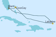 Visitando Miami (Florida/EEUU), Labadee (Haiti), CocoCay (Bahamas), Miami (Florida/EEUU)