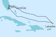 Visitando Miami (Florida/EEUU), CocoCay (Bahamas), Labadee (Haiti), Miami (Florida/EEUU)