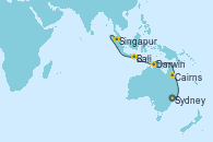 Visitando Sydney (Australia), Cairns (Australia), Cairns (Australia), Darwin (Australia), Bali (Indonesia), Singapur