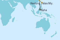 Visitando Naha (Japón), Keelung (Taiwán), Islas Miyako (Japón), Naha (Japón), Naha (Japón)