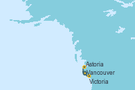 Visitando Vancouver (Canadá), Astoria (Oregón), Victoria (Canadá), Vancouver (Canadá)