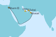 Visitando Sharm El Sheik (Egipto), Muscat (Omán), Dubai, Doha (Catar)