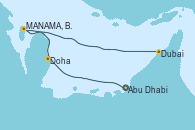Visitando Abu Dhabi (Emiratos Árabes Unidos), Doha (Catar), MANAMA, BAHRAIN, Dubai