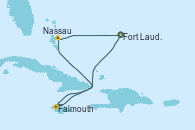 Visitando Fort Lauderdale (Florida/EEUU), Falmouth (Jamaica), Nassau (Bahamas), Fort Lauderdale (Florida/EEUU)