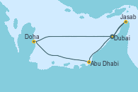 Visitando Dubai, Dubai, Jasab (Omán), Abu Dhabi (Emiratos Árabes Unidos), Doha (Catar), Doha (Catar), Doha (Catar), Doha (Catar), Dubai