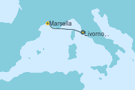 Visitando Livorno, Pisa y Florencia (Italia), Marsella (Francia)