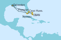 Visitando Galveston (Texas), Cayo Hueso (Key West/Florida), Freeport (Bahamas), OBAN (HALFMOON BAY), Nassau (Bahamas), Galveston (Texas)