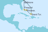 Visitando Baltimore (Maryland), Grand Turks(Turks & Caicos), Princess Cays (Caribe), Freeport (Bahamas), Baltimore (Maryland)