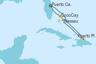 Visitando Puerto Cañaveral (Florida), Puerto Plata, Republica Dominicana, Nassau (Bahamas), CocoCay (Bahamas), Puerto Cañaveral (Florida)