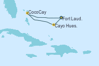 Visitando Fort Lauderdale (Florida/EEUU), Cayo Hueso (Key West/Florida), CocoCay (Bahamas), Fort Lauderdale (Florida/EEUU)