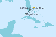 Visitando Fort Lauderdale (Florida/EEUU), Cayo Hueso (Key West/Florida), Isla Gran Bahama (Florida/EEUU), Fort Lauderdale (Florida/EEUU)