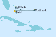 Visitando Fort Lauderdale (Florida/EEUU), Bimini (Bahamas), CocoCay (Bahamas), Fort Lauderdale (Florida/EEUU)