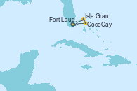 Visitando Fort Lauderdale (Florida/EEUU), CocoCay (Bahamas), Isla Gran Bahama (Florida/EEUU), Fort Lauderdale (Florida/EEUU)