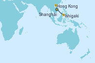 Visitando Shanghái (China), Ishigaki (Japón), Hong Kong (China)