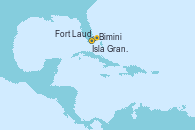 Visitando Fort Lauderdale (Florida/EEUU), Isla Gran Bahama (Florida/EEUU), Bimini (Bahamas), Fort Lauderdale (Florida/EEUU)