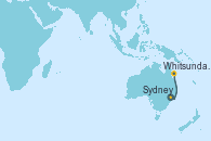 Visitando Sydney (Australia), Whitsunday Island (Australia), Whitsunday Island (Australia), Sydney (Australia)